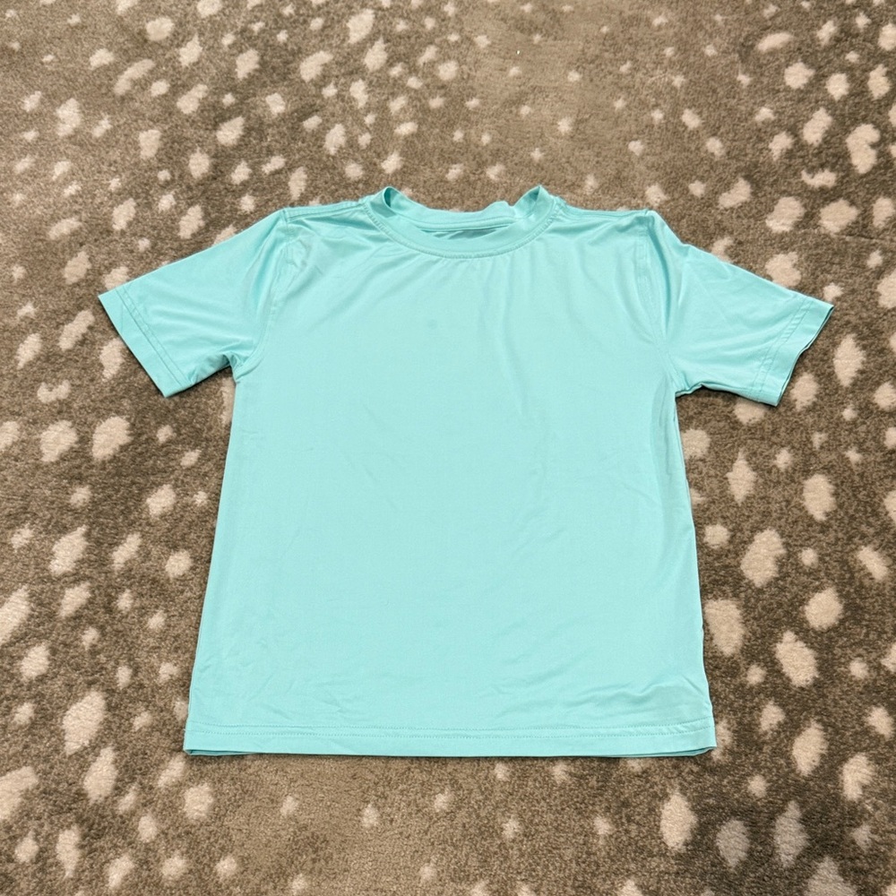 First Wave Light Aqua Short Sleeve Tee. Size 4/5